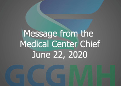 Message from the MCC 6-22-2020